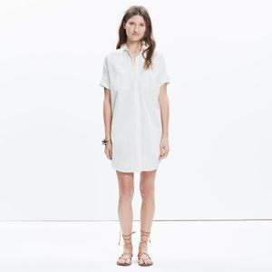 Madewell Courier white shirtdress